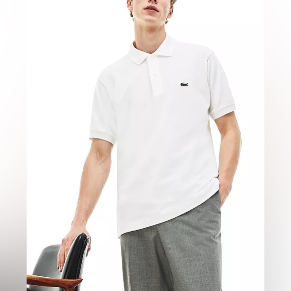 Lacoste White Men's Classic Polo Shirt